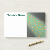 Abstract maanlicht herfstbladeren rozen post-it® notes (Op bureau)