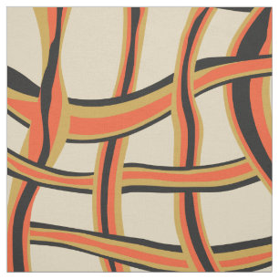 Abstract maaswijdte van golvende lijnen stof
