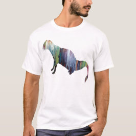Abstract machtig silhouet t-shirt