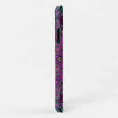 Abstract Magenta en Blauwgroen Blauwe Groovy Patro Case-Mate iPhone Case (Achterkant/rechts)