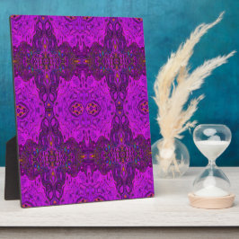 Abstract magenta en zwart groovy patroon fotoplaat