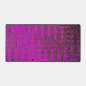 Abstract Magenta Retro Boemerang Golven Bureaumat (Voorkant)