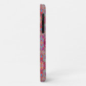 Abstract Magenta roze, blauw en rood Groovy Patroo Case-Mate iPhone Case (Achterkant/links)