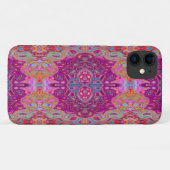 Abstract Magenta roze, blauw en rood Groovy Patroo Case-Mate iPhone Case (Achterkant (horizontaal))