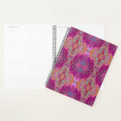Abstract Magenta roze, blauw en rood Groovy Patroo Planner (Display)