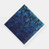 Abstract Magic - Navy Blue Grunge Black Servetten (Hoek)