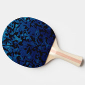 Abstract Magic - Navy Blue Grunge Black Tafeltennisbatje (Zijkant)