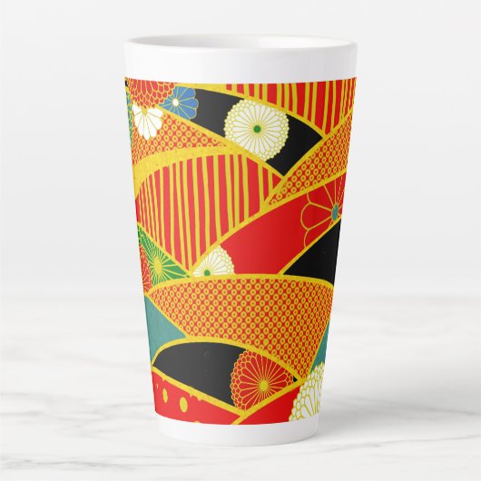 Abstract Magisch Landschap Latte Mok (Voorkant)