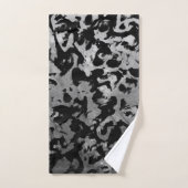 Abstract Magisch - Zilver Zwart Bad Handdoek (Handdoek)