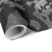 Abstract Magisch - Zilver Zwart Cadeaupapier (Rol Hoek)