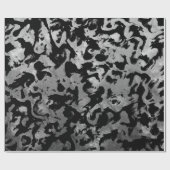 Abstract Magisch - Zilver Zwart Cadeaupapier (Vlak)