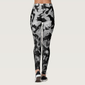 Abstract Magisch - Zilver Zwart Leggings (Achterkant)