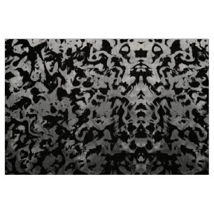 Abstract Magisch - Zilver Zwart Stof