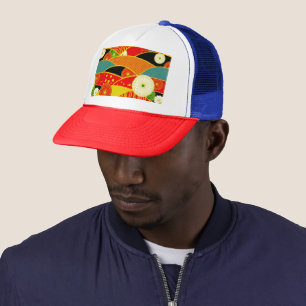 Abstract Magische Landschap Trucker Hoed Pet