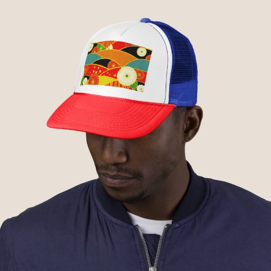Abstract Magische Landschap Trucker Hoed Pet (In situ)