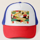 Abstract Magische Tuin Trucker Pet (Voorkant)