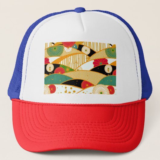 Abstract Magische Tuin Trucker Pet (Voorkant)