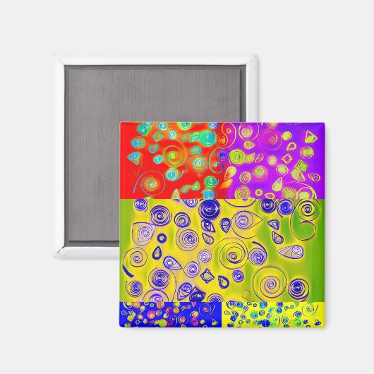 Abstract Magneet (Voorkant / Achterkant)