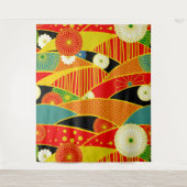 Abstract magnetisch landschap wandkleed (Voorkant)