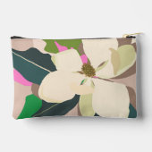 Abstract Magnolia Pastel Bloemstuk Aangepaste Naam Etui (Achterkant)