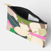 Abstract Magnolia Pastel Bloemstuk Aangepaste Naam Etui (Open)