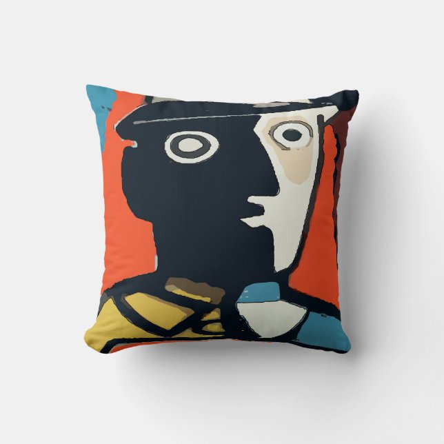 Abstract Man, Kussen (Voorkant)