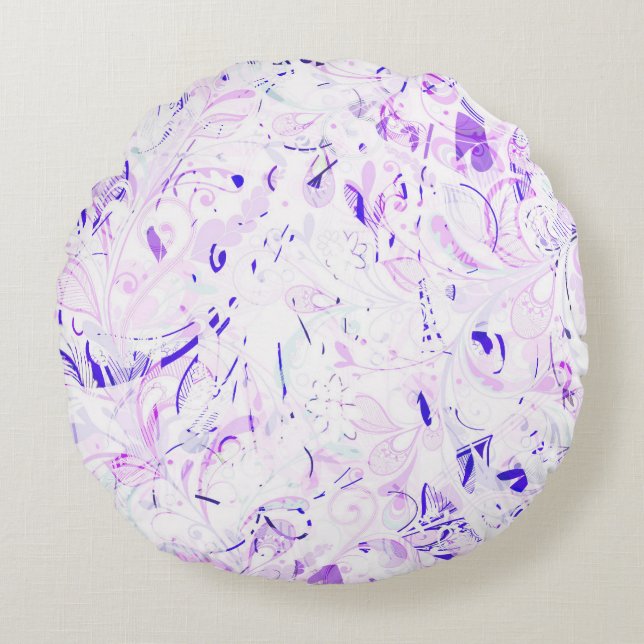 Abstract Mandala 2 Rond Kussen (Voorkant)