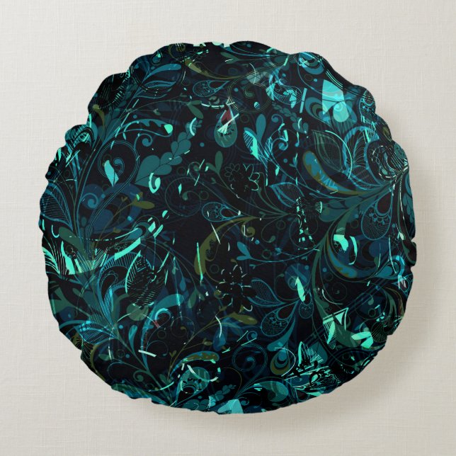 Abstract Mandala 3 Rond Kussen (Voorkant)