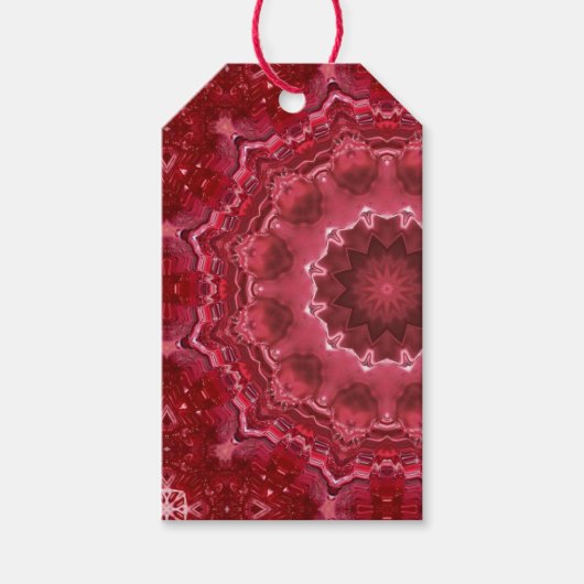 Abstract , mandala , caleidoscoop cadeaulabel (Voorkant)