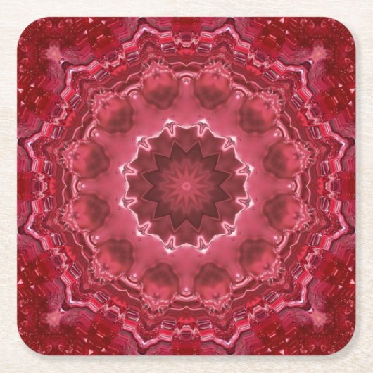 Abstract , mandala , caleidoscoop kartonnen onderzetters (Voorkant)