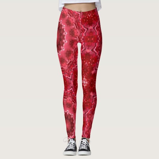 Abstract , mandala , caleidoscoop leggings (Voorkant)