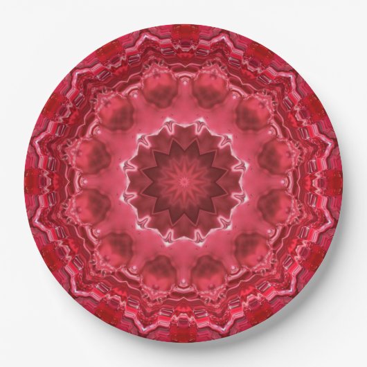 Abstract , mandala , caleidoscoop papieren bordje (Voorkant)