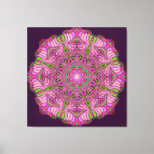 Abstract Mandala Canvas Roze Poppen (Voorkant)