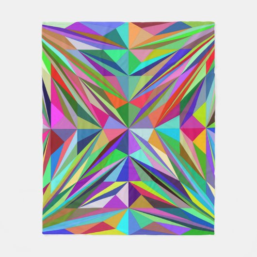 Abstract Mandala Fleece Deken (Voorkant)