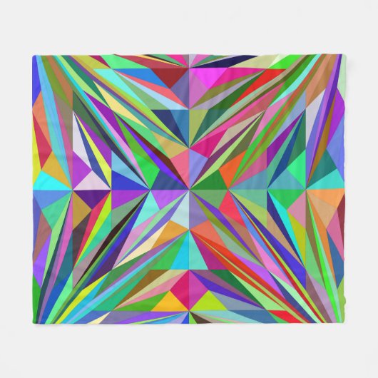 Abstract Mandala Fleece Deken (Voorkant (Horizontaal))