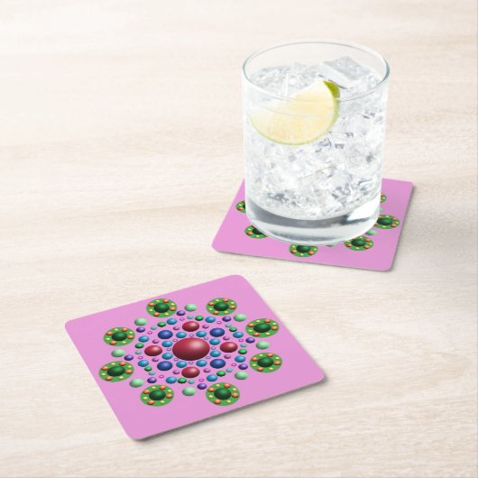 Abstract Mandala Flower Onderzetter (Insitu)