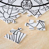 Abstract Mandala Fun Coloring Puzzle Legpuzzel (Zijkant)