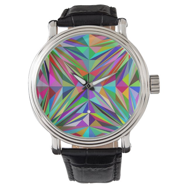 Abstract Mandala Horloge (Voorkant)