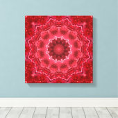 Abstract, mandala, kaleidoscoop canvas afdruk (Insitu (Houten vloer))