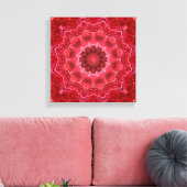Abstract, mandala, kaleidoscoop canvas afdruk (Insitu (Woonkamer))