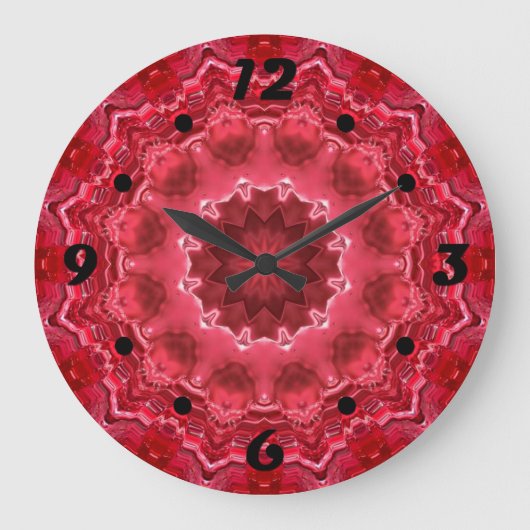 Abstract , mandala , kaleidoscoop grote klok (Voorkant)