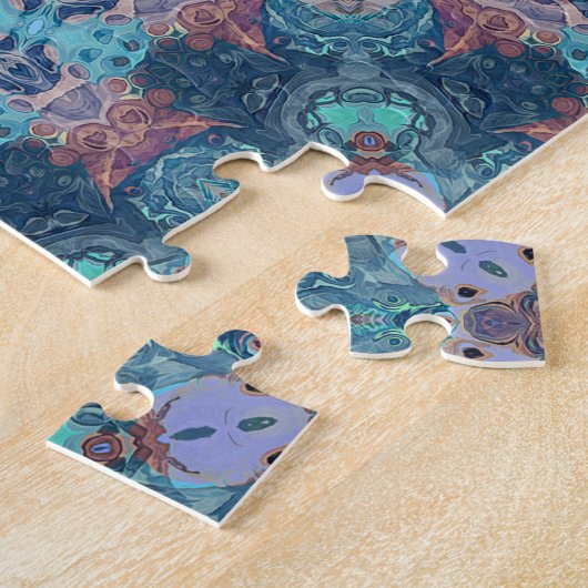 Abstract Mandala Legpuzzel (Zijkant)