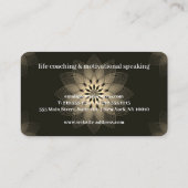 Abstract mandala life leraar visitekaartje (Achterkant)