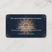 Abstract mandala life leraar visitekaartje (Achterkant)