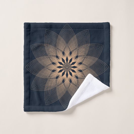 Abstract mandala modern en elegant bad handdoek (Wasdoekje)