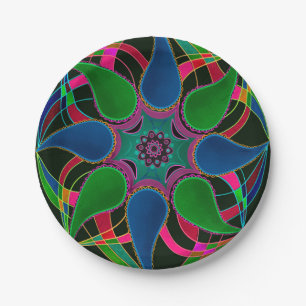 Abstract mandala oost - aziatische paleis - sierho papieren bordje
