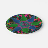 Abstract mandala oost - aziatische paleis - sierho papieren bordje (Gekanteld)