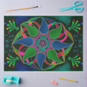 Abstract mandala oost - aziatische ronde - sierzwa tissuepapier (Craft)