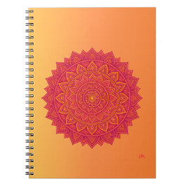 Abstract Mandala Shape Notebook Notitieboek