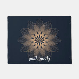 Abstract mandala vind je vredesbadmat deurmat